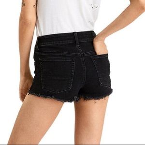 American Eagle Superlow Shortie Black Jean Shorts